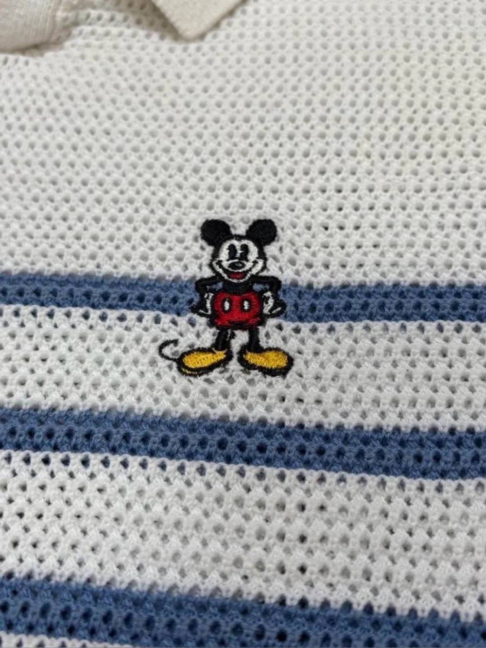 Zara Disney Collection Striped Knit Polo with Embroidered Mickey size 3YO